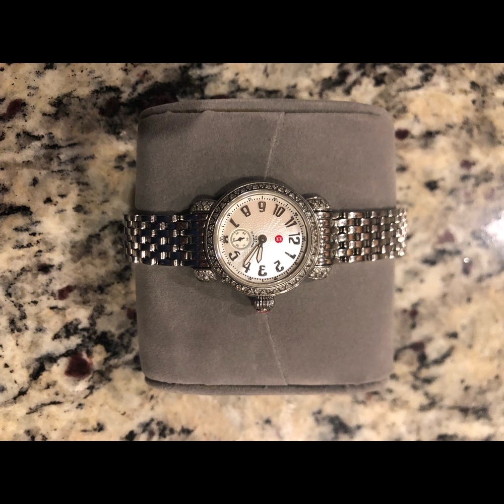 Authentic Michele watch with diamonds